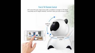 Meisort Y134S Panda Smart Home Security Camera 1080P Cloud Storage