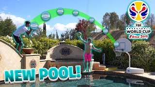 Crazy New 2Hype Pool Mini Basketball Trickshots Challenge