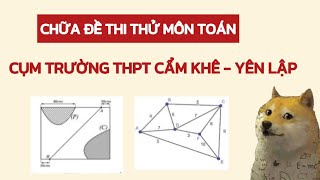 Chữa Đề Thi Thử Môn Toán - Cụm Trường Thpt Cẩm Khê Yên Lập Xd