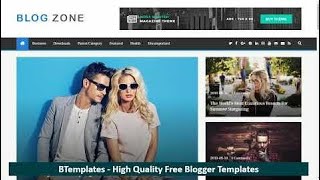 BlogZone Blogger Template ᴴᴰ