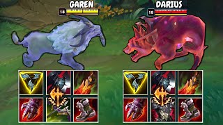 God-King Garen Vs God-King Darius Full Build Fights & Best Pentakills