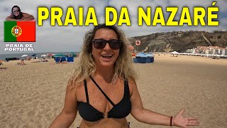 Conheça Com A Lisa Aranha A Praia Da Nazare Os Canhões De Nazaré - Portugal