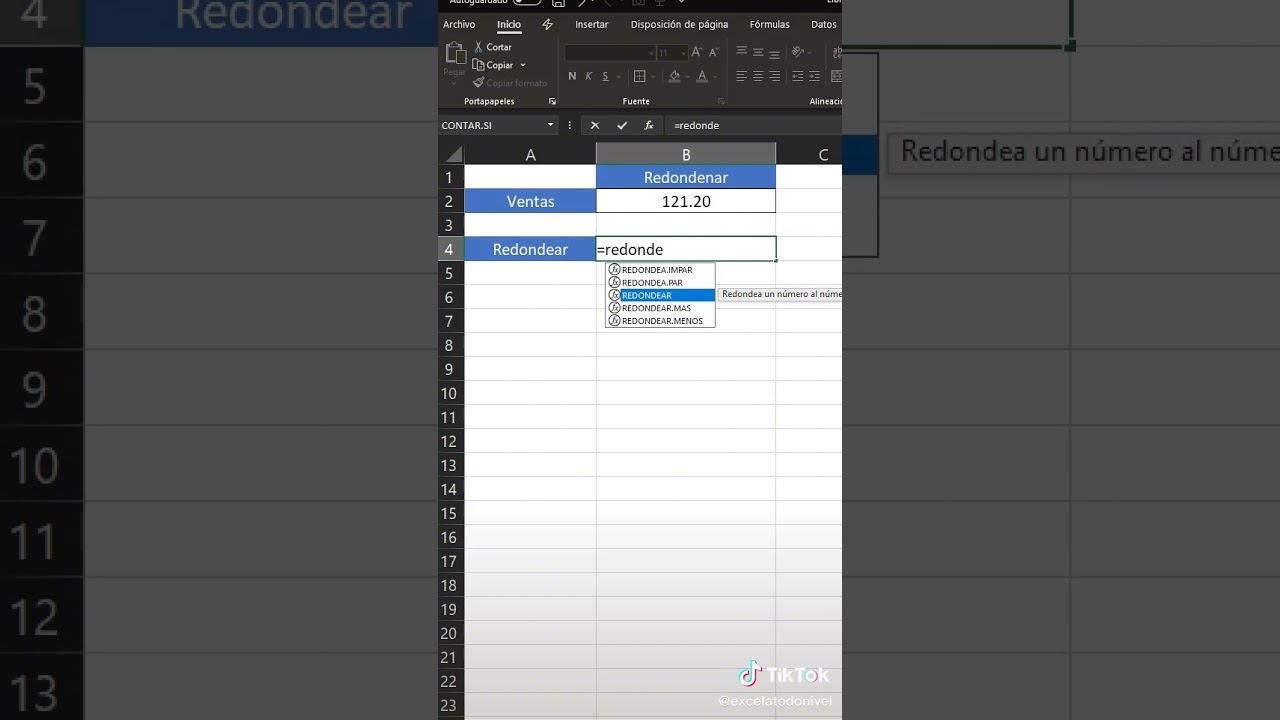 Excel, Forma fácil de como redondear números Excel, Forma fácil de como redondear números