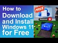 How to download and install windows 11 for free