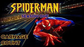 Spider-Man: The Animated Series Season One (1994) Carnage Count