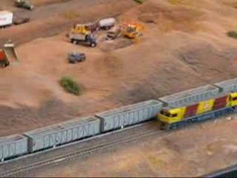 Railroader Shares Clip Of HO Model Trains In Desert www.model-train 