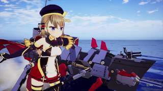 Azur Lane Crosswave - Laffey & Javelin & Ayanami Vs. Z23