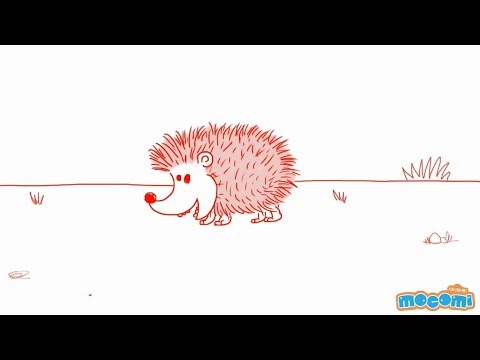 How to Draw a Hedgehog (Step by Step Guide) | Mocomi Kids - YouTube