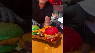 Birbirinden Renkli Hamburgerler #color #bread #keşfet #shorts #potato #ketchup #