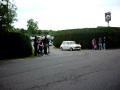VW derby and a mk1 morris mini leaving blue lias 2011