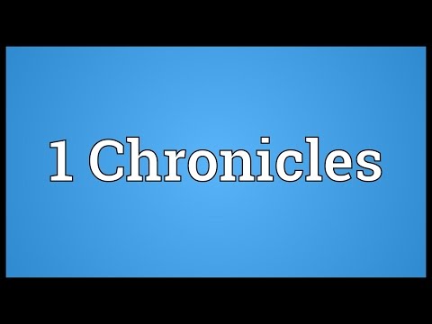 Header of 1 Chronicles