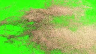 4K Sand Storm Overlay Transition Green Screen