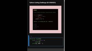 Python Coding Challenge Id 01061025