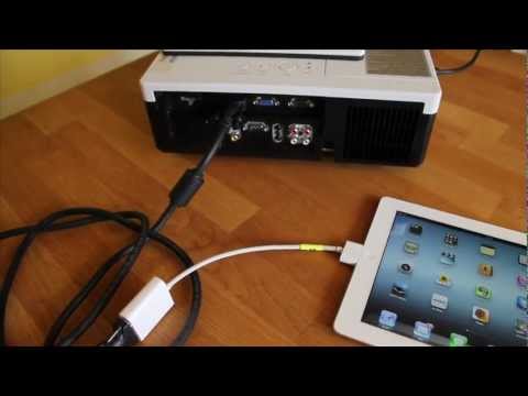 How to connect your iPad to a projector, screen or TV - YouTube