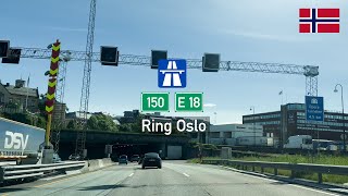 Driving In Norway Oslo Ring 3 & E18 Operatunnelen