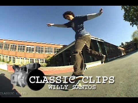 Willy Santos Skateboarding Classic Clips #53 Old School Board