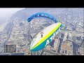 GTA 5 DARE DEVIL #2 LANDING ON THE ATOMIC BLIMP AND DRIVING OFF IN A DIRT BIKE