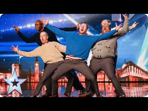 Old Men Grooving bust a move, and maybe their backs! | Britain's Got Talent 2015