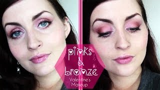 Valentines Makeup Pink & Bronze