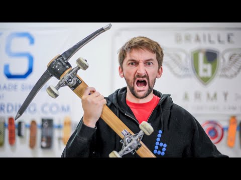 DANGEROUSLY SHARP PICKAXE SKATEBOARD?!