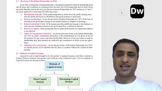 Lecture 1 - Partnership Final Accounts - Part 1 - Account - 12th Commerce - Maharashtra State Board