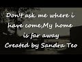 Don't ask me where i have come