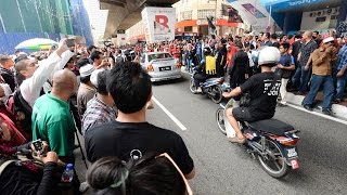 Crowds start gathering for May Day anti-GST rally