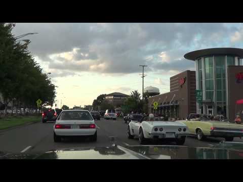 Cruising Woodward in a 1973 Chrysler NY Aug 16th 2013 Pt 4