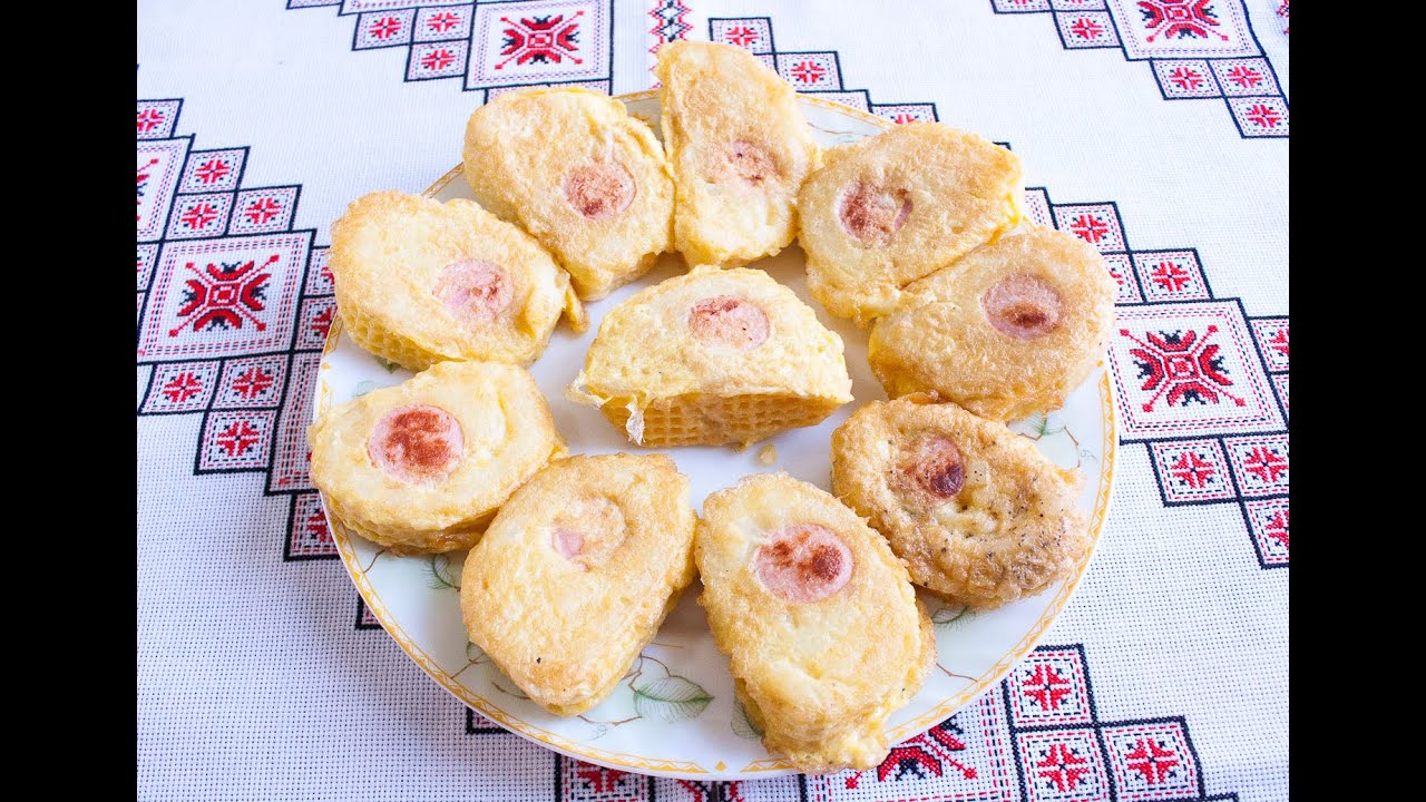 Рулет с сосисками рецепт