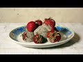 time lapse - decaying strawberries