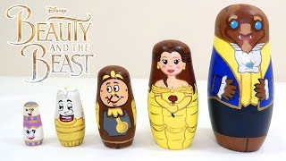 Painting BEAUTY AND THE BEAST Nesting Dolls