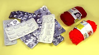 Waste materials craft idea | Best out of waste | DIY arts and crafts | Empty Medicine Packet Waste materials craft idea | Best out of waste | DIY arts and crafts | Empty Medicine Packet