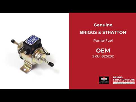 825232 Pump-Fuel - Briggs and Stratton - Genuine OEM Part 825232 Pump-Fuel - Briggs and Stratton - Genuine OEM Part