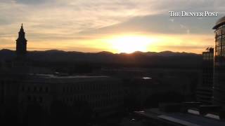 Early Sunset Over Denver With The Time Change. Nice Day, Though.