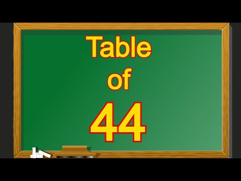 Table of 44 | 44 ka Table | 44 ka Pahada | Multiplication Table Forty Four | English me 44 ka Pahada
