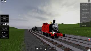 I Crashed James Off The Tracks In Cbr3 Roblox