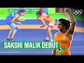 🇮🇳 Sakshi Malik's first Olympic Wrestling Bout! 🤼‍♀️