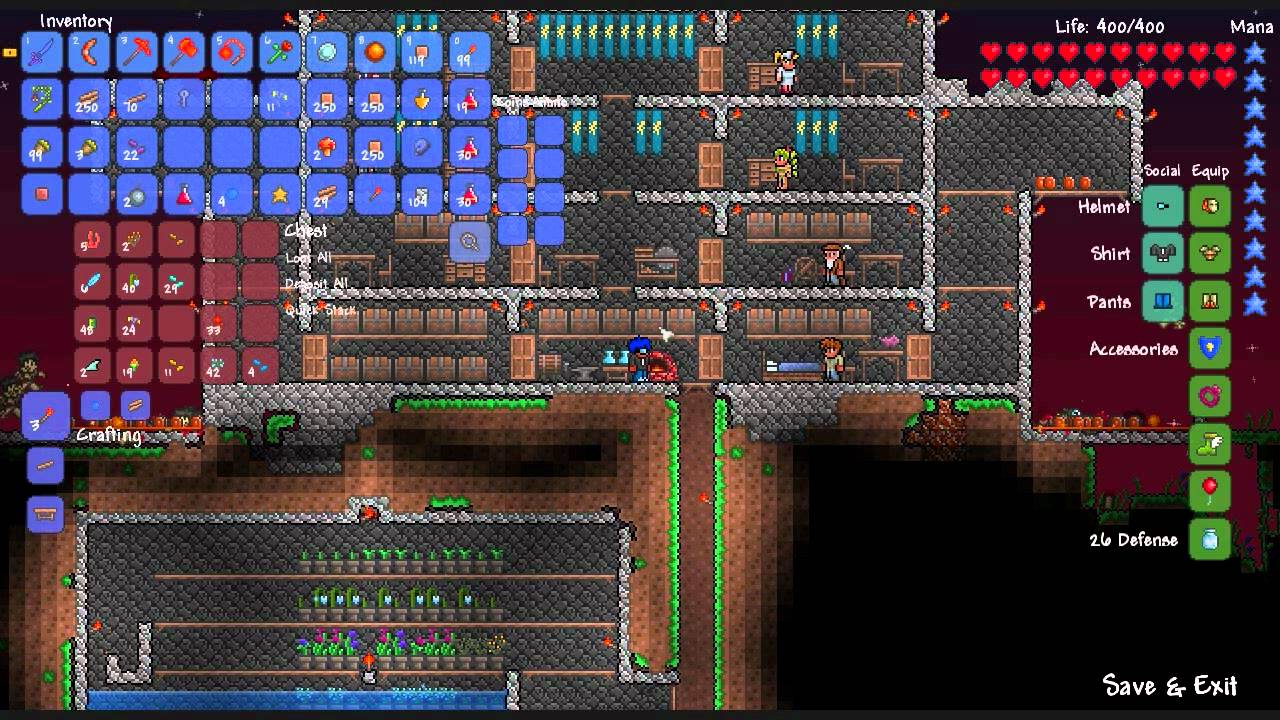 Terraria Shenanies Ep. 122 Tree Farm And Lava Trap In Action YouTube