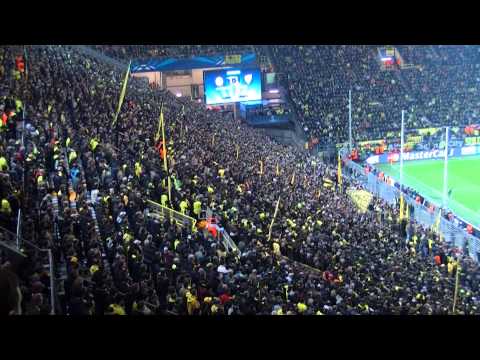 Stimmung Südtribüne komplett: Borussia Dortmund - Málaga CF 3:2 Champions League BVB 2013