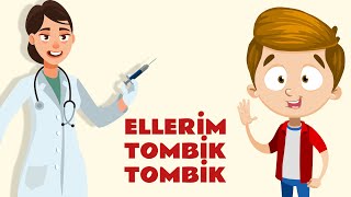 Ellerim Tombik Tombik | Türkçe Çocuk Şarkısı Eğitici Çizgi Film Bebek Şarkıları