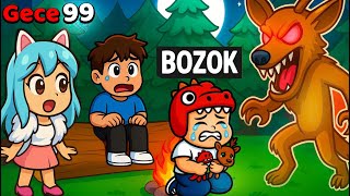 Ormanda 99 Gecede Di̇no Oğlan Oldum... Roblox 99 Nights In Forest Rp