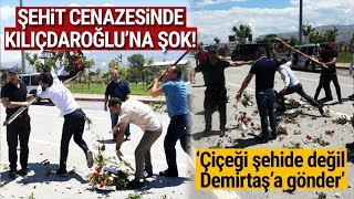 Şehit Cenazesinde Kılıçdaroğlu'nun Çelengi Parçalandı