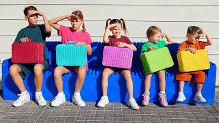 Kinder Machen Ein Picknick Mit Bunten Körben Sammlung Von Videos Für Kinder Vania Mania De