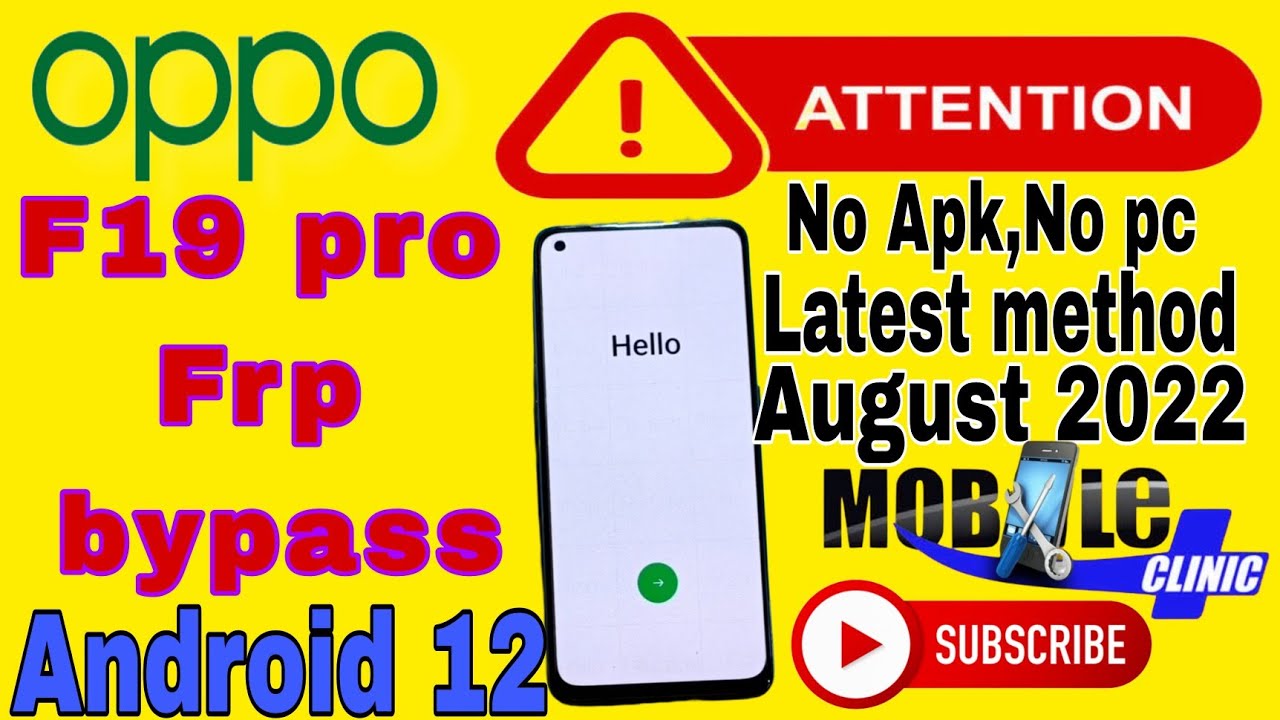 oppo F19 pro Frp bypass ll Android 12 ll Free Trick 2022 oppo F19 pro Frp bypass ll Android 12 ll Free Trick 2022