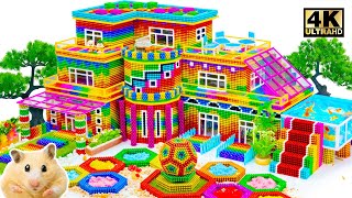 Satisfying Video | Build Future Hamster Home From Magnetic Balls With Sand Maze & Giant Fish Tank