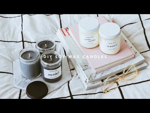 DIY Scented Soy Wax Candles - YouTube