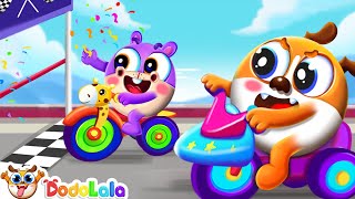 Little Bicycle Race Song Outdoor Play And Learn Song Kids Learning Song With Dodolala - Doodoo