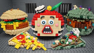 Disgusting Lego Food Challenge Adindindindun Tries Moldy Burgers & Pizza Asmr Stopmotion