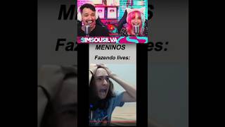 Meninos Vs Meninas Fazendo Live Kkkkk