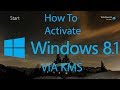 How To Activate Windows 8.1 Build 9600 VIA KMS.